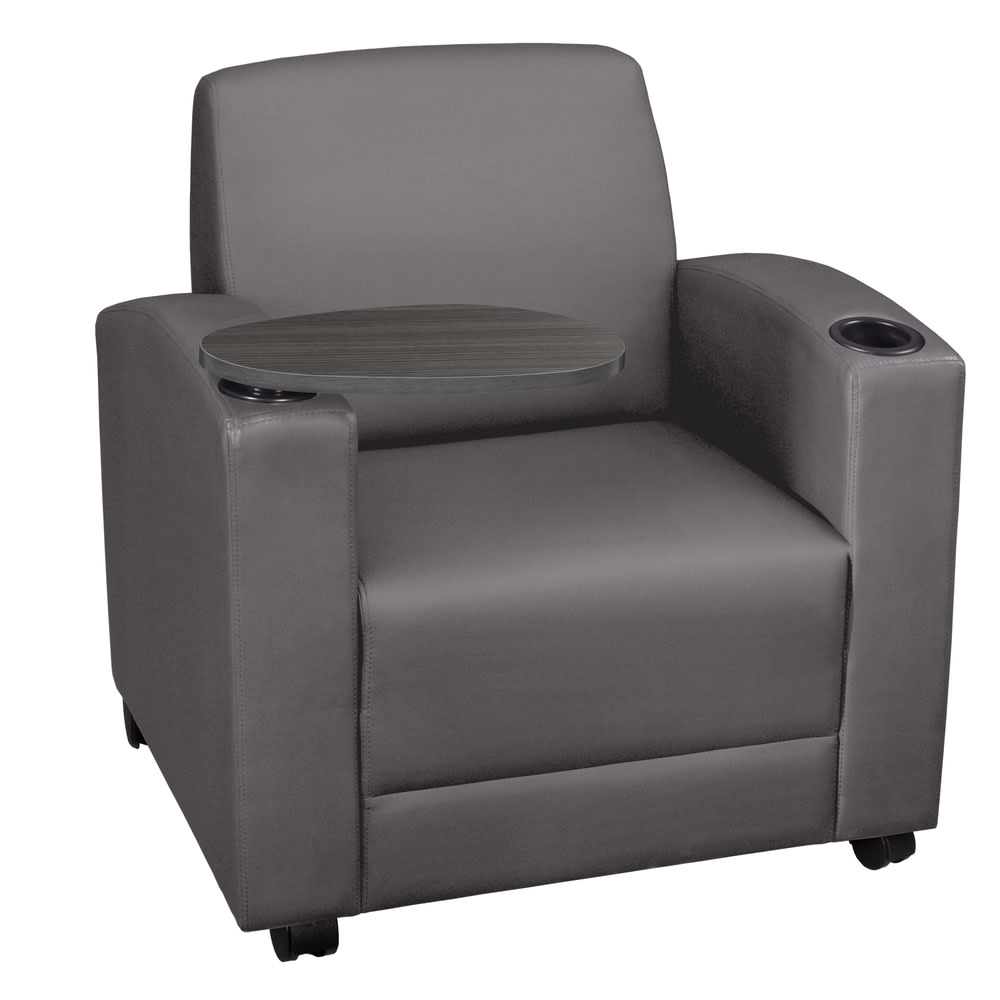 Regency Nova Lounge Accent Chair With Tablet Arm, Gray MPN:7701NSAGGY