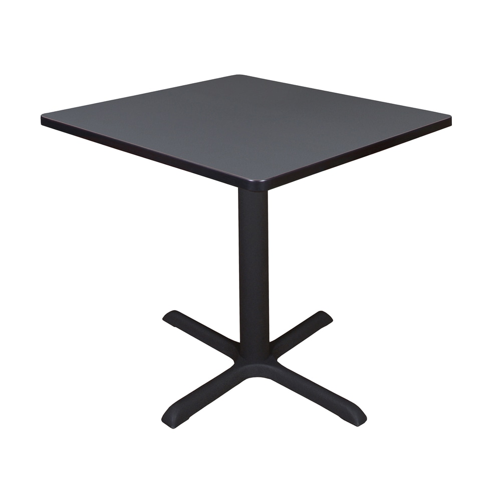 Regency Cain Square X-Base Breakroom Table, 29inH x 30inW x 30inD, Gray, TB3030GY MPN:TB3030GY