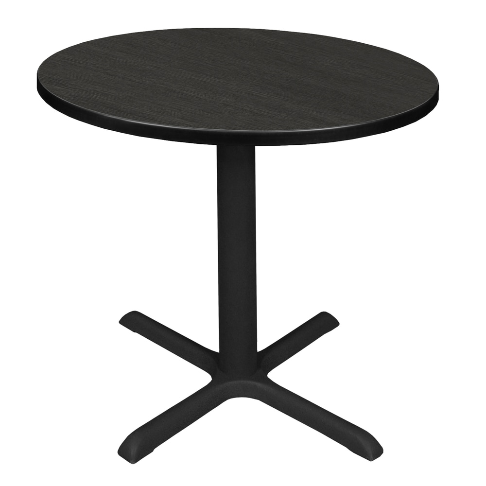 Regency Cain Round X-Base Breakroom Table, 29inH x 30inW x 30inD, Ash Gray/White, TB30RNDAG MPN:TB30RNDAG