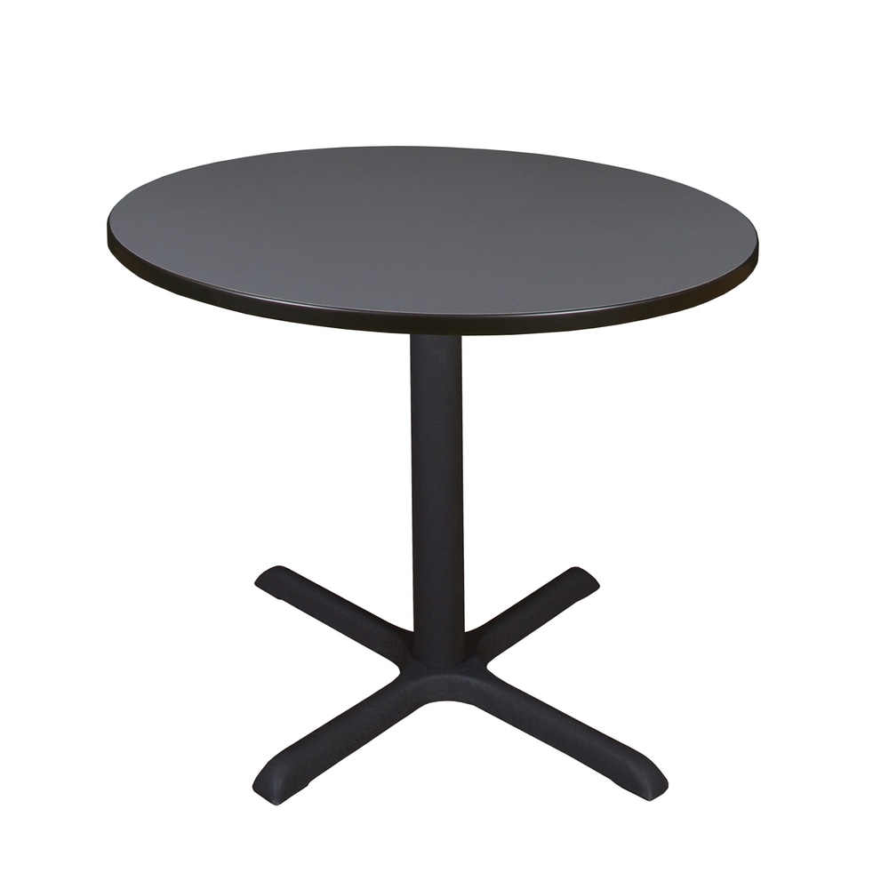 Regency Cain Round X-Base Breakroom Table, 29inH x 42inW x 42inD, Gray MPN:TB42RNDGY