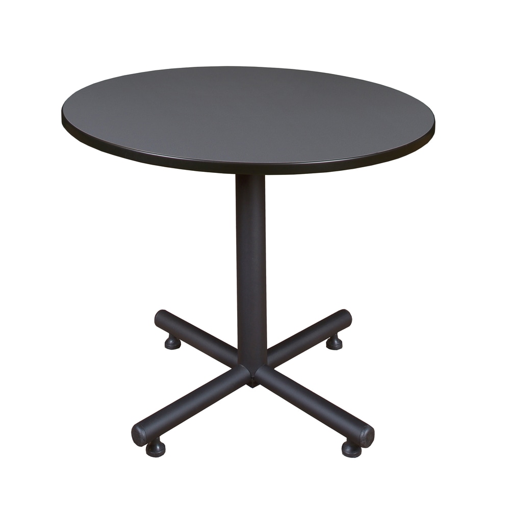 Regency Kobe X-Base Round Breakroom Table, 29inH x 36inW x 36inD, Gray MPN:TKB36RNDGY