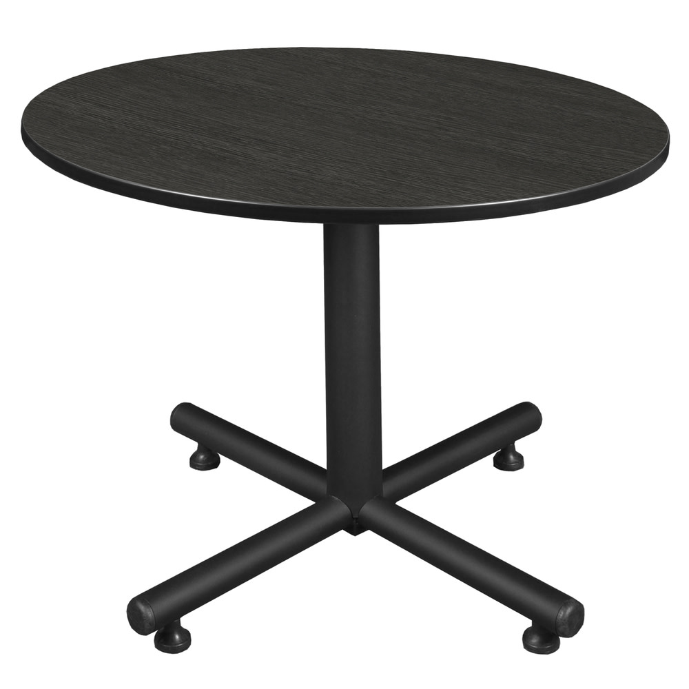 Regency Kobe X-Base Round Breakroom Table, 29inH x 48inW x 48inD, Ash Gray MPN:TKB48RNDAG