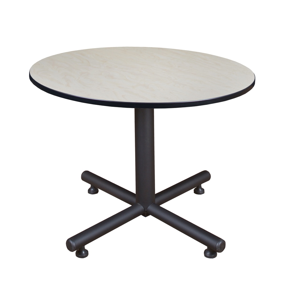 Regency Kobe X-Base Round Breakroom Table, 29inH x 48inW x 48inD, Maple MPN:TKB48RNDPL
