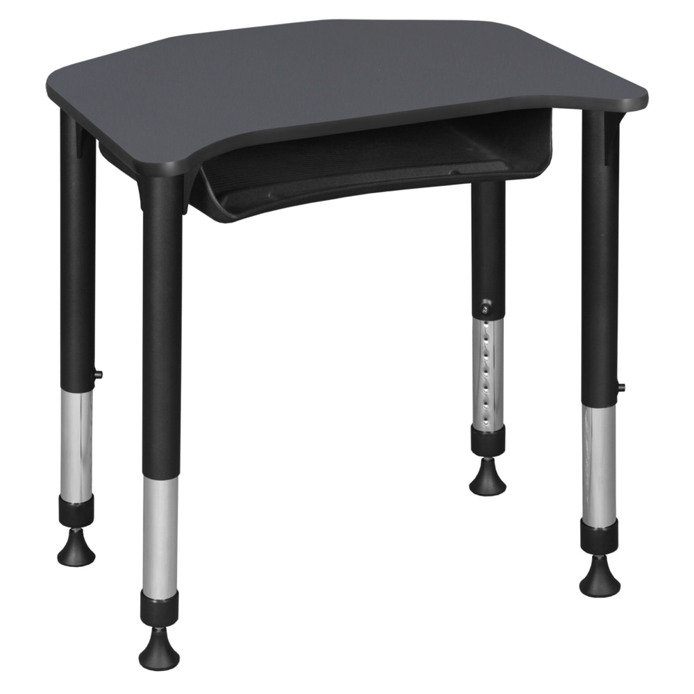 Regency Ferris 26inW Adjustable Height Student Activity Desk With Book Storage, Gray MPN:FSDBX2624GY