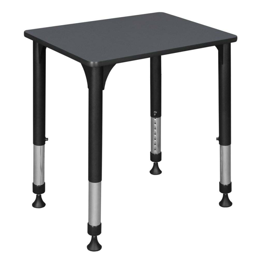 Regency 26inW Rectangular Adjustable Height School Student Desk, Gray MPN:RSD18526GY