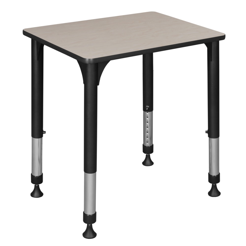 Regency 26inW Rectangular Adjustable Height School Student Desk, Maple MPN:RSD18526PL