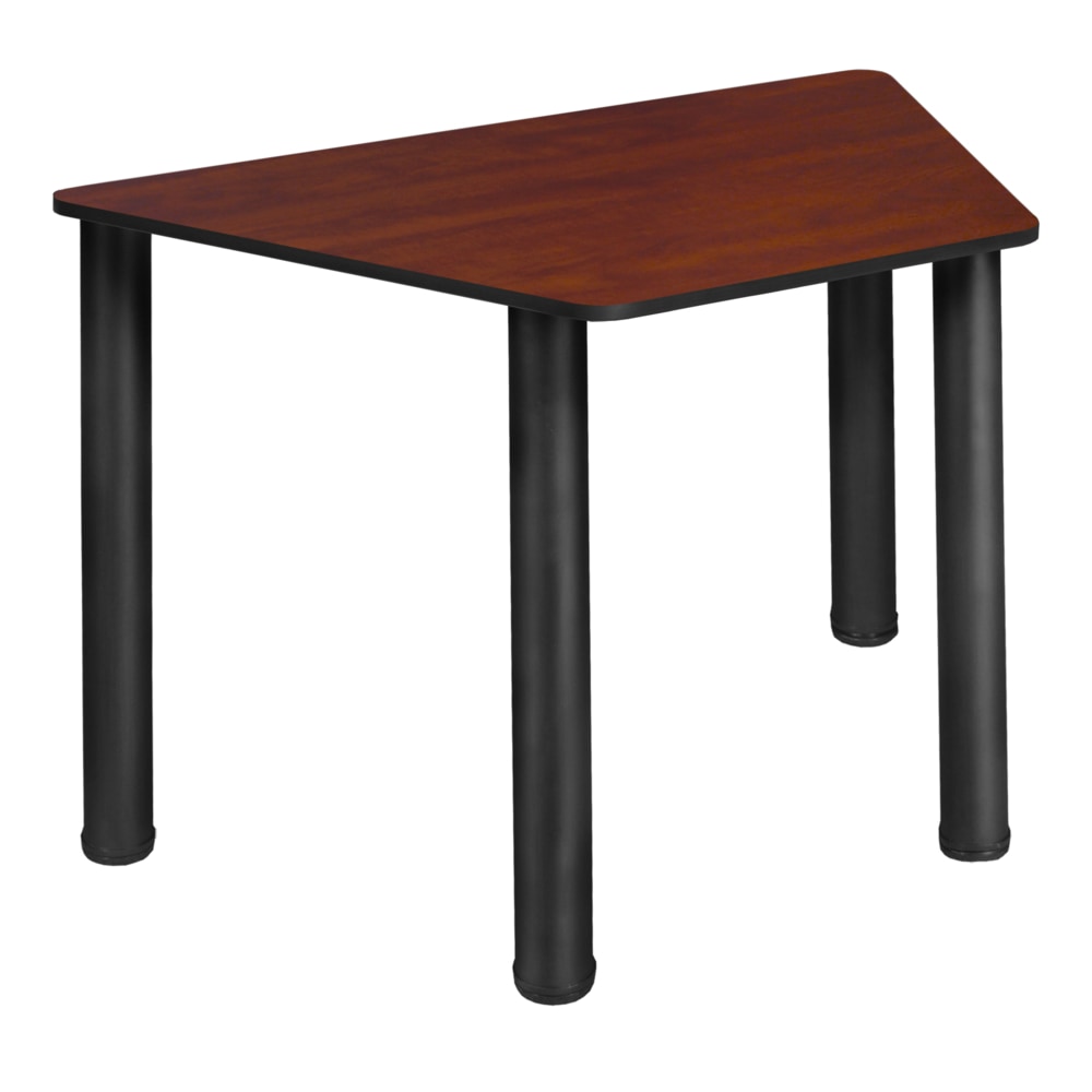 Regency 36inW Trapezoidal Learning School Student Desk, Cherry/Black MPN:TSD36231918CHBPBK