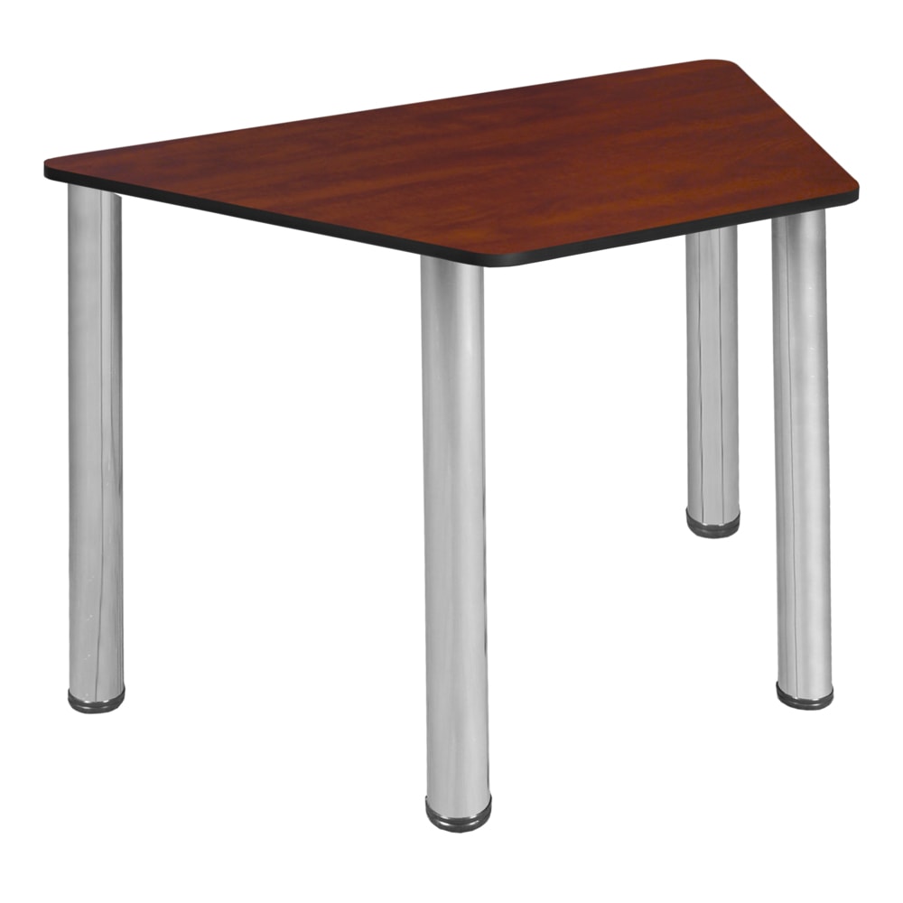 Regency 36inW Trapezoidal Student Activity Desk, Cherry/Chrome MPN:TSD36231918CHBPCM