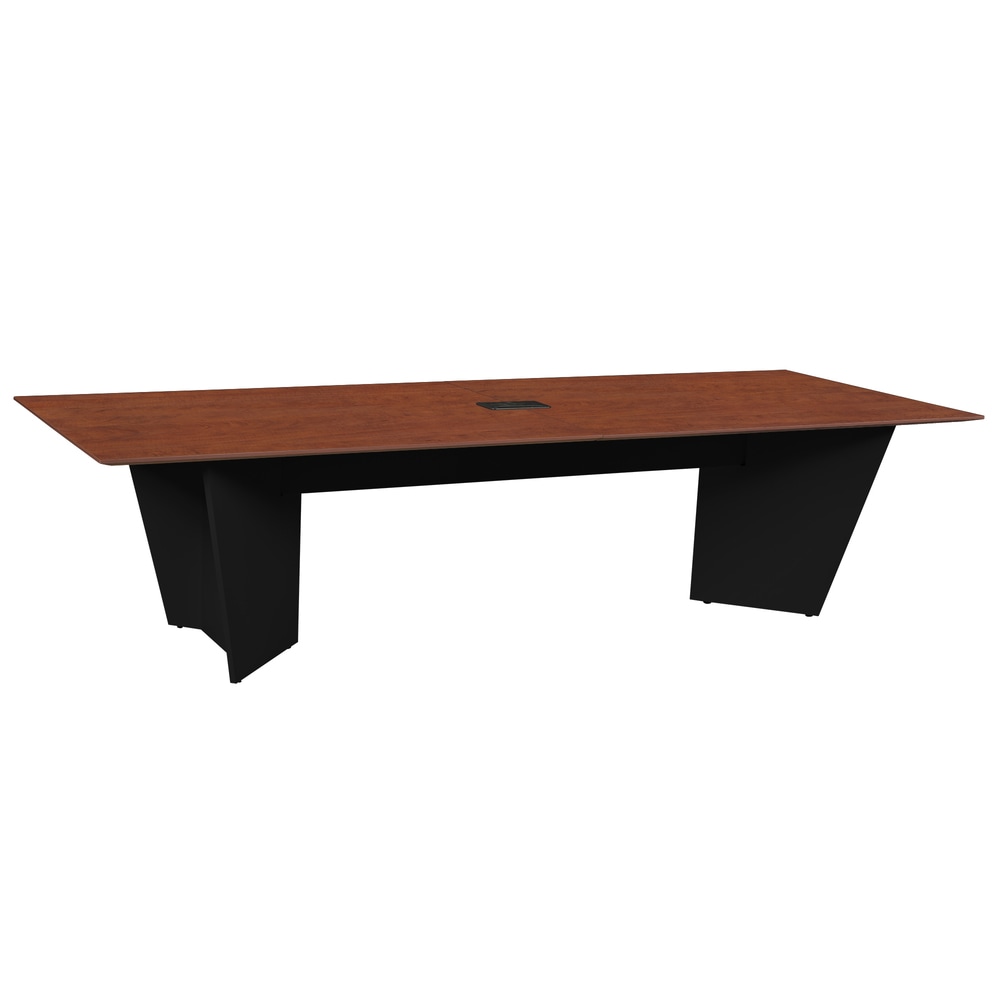 Regency Array Melamine Oval Conference Table, 29inH x 120inW x 48inD, Cherry Black MPN:ACT12048CHBK