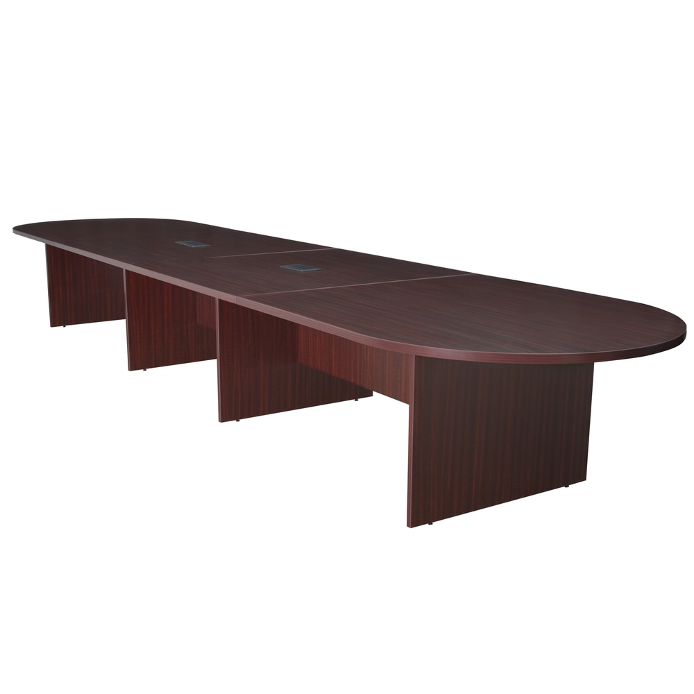 Regency Legacy Melamine Oval Conference Table, 29inH x 216inW x 52inD, Mahogany MPN:LCTRT21652MH