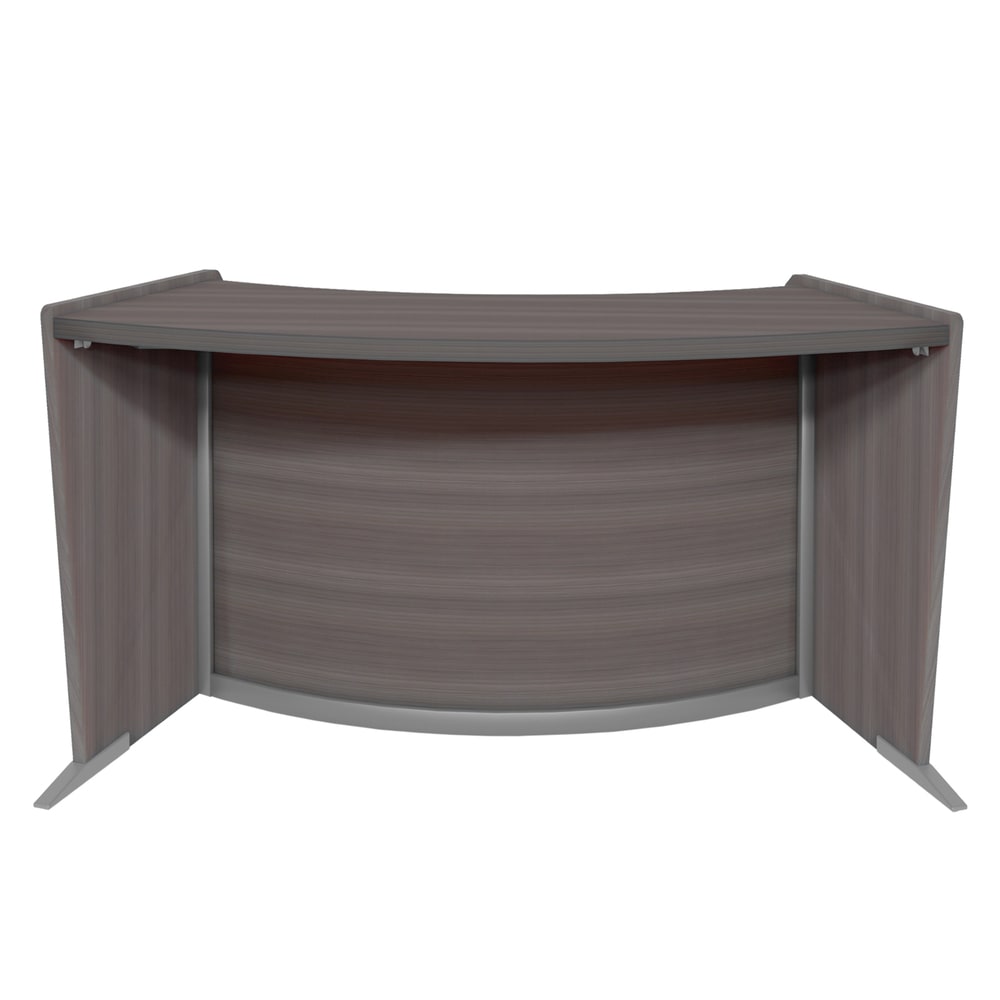 Regency Marque 63inW ADA-Unit Curved Reception Desk Workstation, Gray MPN:77490GY