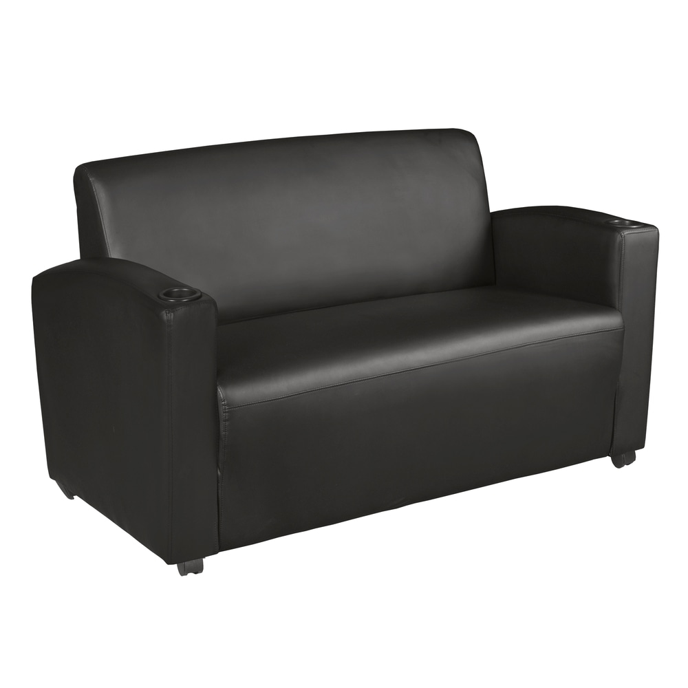 Regency Supernova Loveseat, 33inH x 56inW x 29inD, Black, 7702BK MPN:7702BK