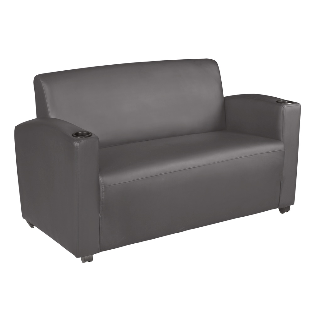 Regency Supernova Loveseat, 33inH x 56inW x 29inD, Black, 7702GY MPN:7702GY