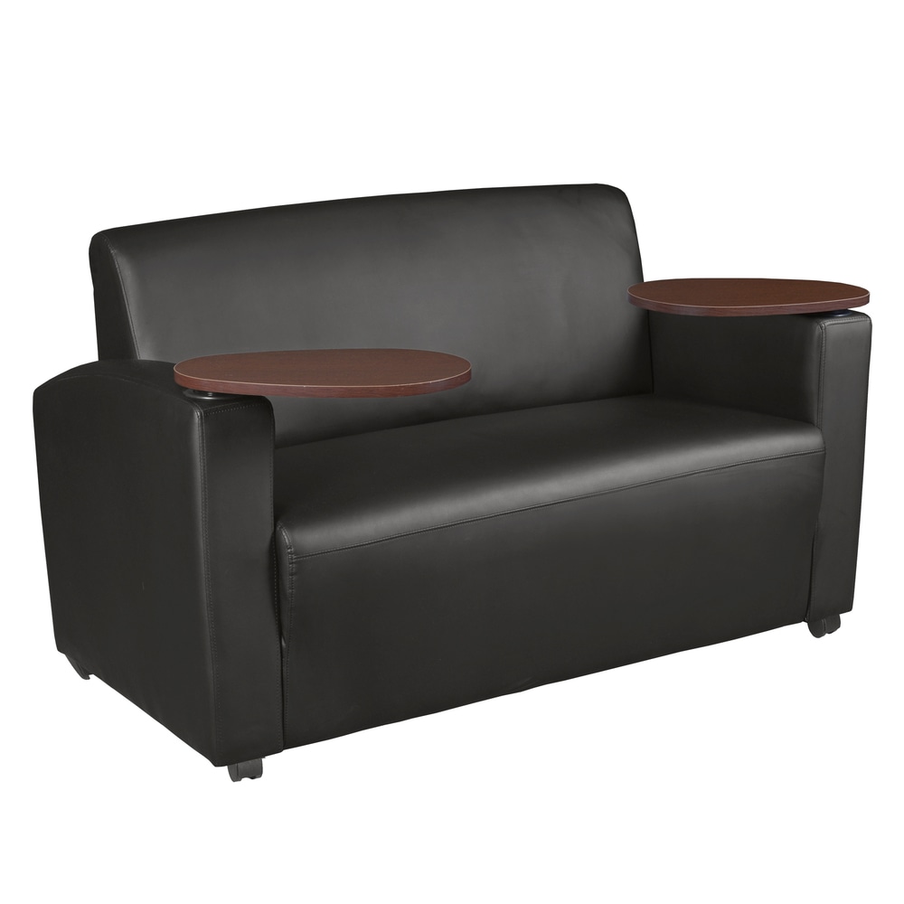 Regency Supernova Loveseat With Tablet Arm, 33inH x 56inW x 29inD, Black MPN:7702NSJVBK