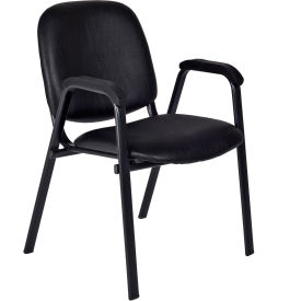 Regency Vinyl Stack Chair - Black - Ace Series 2125LBK