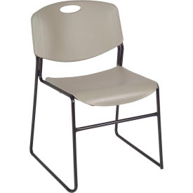 Regency Plastic Stack Chair - 400 lb. Capacity - Gray - 4/PK 4400GY4PK