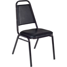 Regency Armless Stack Chair - Black - Restaurant Series 8029BK4PK