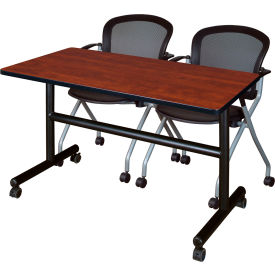 Regency® Kobe Training Nesting Table with 2 Cadence Nesting Chairs 48
