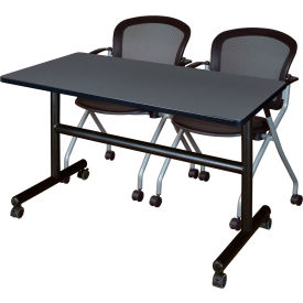 Regency® Kobe Training Nesting Table with 2 Cadence Nesting Chairs 48