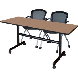 Regency® Kobe Training Nesting Table with 2 Cadence Nesting Chairs 60