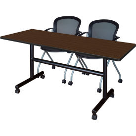 Regency® Kobe Training Nesting Table with 2 Cadence Nesting Chairs 60