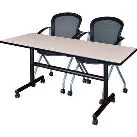 Regency® Kobe Training Nesting Table with 2 Cadence Nesting Chairs 60