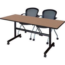 Regency® Kobe Training Nesting Table with 2 Cadence Nesting Chairs 60