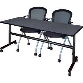 Regency® Kobe Training Nesting Table with 2 Cadence Nesting Chairs 72
