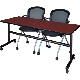 Regency® Kobe Training Nesting Table with 2 Cadence Nesting Chairs 72