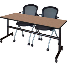 Regency® Kobe Training Nesting Table with 2 Cadence Nesting Chairs 72