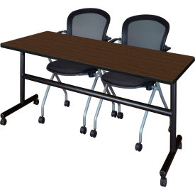 Regency® Kobe Training Nesting Table with 2 Cadence Nesting Chairs 72