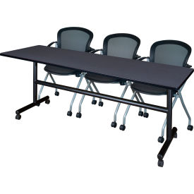 Regency® Kobe Training Nesting Table with 2 Cadence Nesting Chairs 84