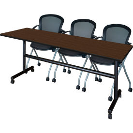Regency® Kobe Training Nesting Table with 2 Cadence Nesting Chairs 84