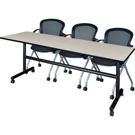 Regency® Kobe Training Nesting Table with 2 Cadence Nesting Chairs 84