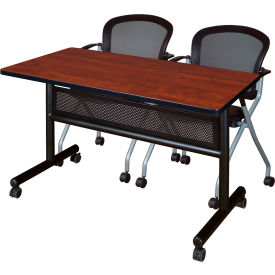 Regency® Kobe Privacy Nesting Table with 2 Cadence Nesting Chairs 48