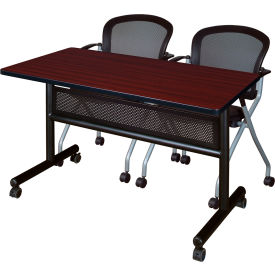 Regency® Kobe Privacy Nesting Table with 2 Cadence Nesting Chairs 48
