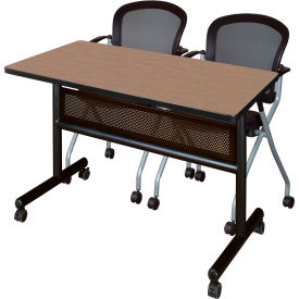 Regency® Kobe Privacy Nesting Table with 2 Cadence Nesting Chairs 48