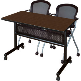 Regency® Kobe Privacy Nesting Table with 2 Cadence Nesting Chairs 48