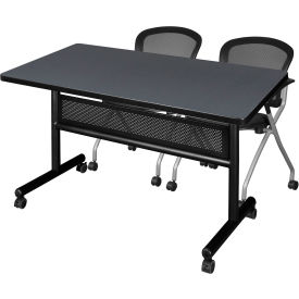 Regency® Kobe Privacy Nesting Table with 2 Cadence Nesting Chairs 48