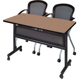 Regency® Kobe Privacy Nesting Table with 2 Cadence Nesting Chairs 48