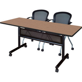 Regency® Kobe Privacy Nesting Table with 2 Cadence Nesting Chairs 60