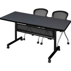 Regency® Kobe Privacy Nesting Table with 2 Cadence Nesting Chairs 60