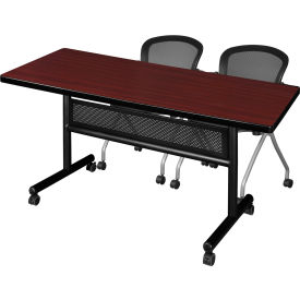 Regency® Kobe Privacy Nesting Table with 2 Cadence Nesting Chairs 60