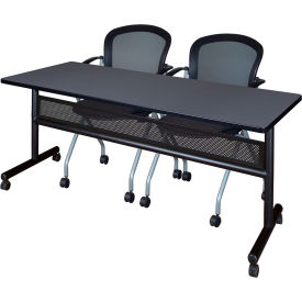 Regency® Kobe Privacy Nesting Table with 2 Cadence Nesting Chairs 72