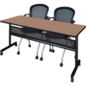 Regency® Kobe Privacy Nesting Table with 2 Cadence Nesting Chairs 72