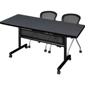 Regency® Kobe Privacy Nesting Table with 2 Cadence Nesting Chairs 72