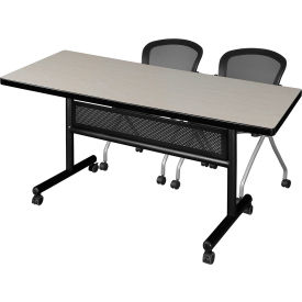 Regency® Kobe Privacy Nesting Table with 2 Cadence Nesting Chairs 72