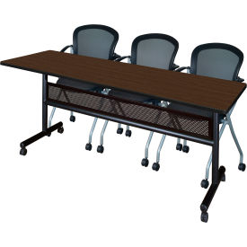 Regency® Kobe Privacy Nesting Table with 2 Cadence Nesting Chairs 84