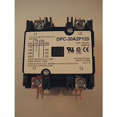 Defn Purpose Contactor 30A 2-Pole 120VAC MPN:DPC-30A2P120