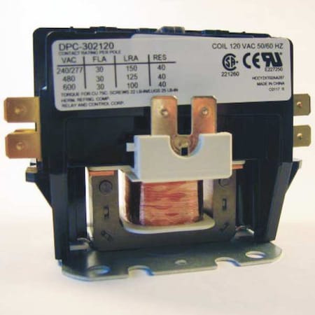 120VAC Definite Purpose Contactor 2P 30A MPN:DPC-302120